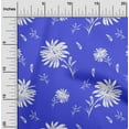 thumbnail image 2 of oneOone Velvet Medium Blue Fabric Floral Fabric For Sewing Printed Craft Fabric By The Yard 58 Inch Wide, 2 of 4