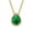5 May -Rich Green, variant on KeyStyle 14K Gold Plated Birthstone Necklaces for Women Teardrop Pear Pendant Necklace Shiny Birthday Jewelry Anniversary Valentine's Day Gifts for Wife