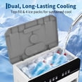 thumbnail image 5 of Air Cooler 3000 CFM Evaporative Air Cooler with 8.4Gal Water Tank, 4 Ice Packs, 3-Speed, 120° Oscillation, Remote Control and 12H Timer, 80W Portable Floor Standing Fan for Workshops, Garage, 5 of 8