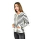 thumbnail image 2 of Cardigan de punto con botones Roman Fashion /Juvenil, 3140 (Blanco rayas) blanco M, 2 of 5