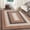 Brown/Rust, variant on Washable Runner Rug 2x8 Non Slip Braided Hallway Runner Mat Stain Resistant Kitchen Rug Farmhouse Printed Carpet Rustic Accent Runner for Living Room Bathroom Entryway, Brown/Rust