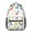 Dinosaur and Pineapple, variant on Dinosaur and Palm Off White Pattern Backpack for School, Cute School Bag with Adjustable Shoulder Straps and Padded Back, 15.3"x11"x6.7"