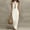 *White, variant on ClodeEU Women's Halter Neck Sleeveless Midi Dress,Bodycon Casual Summer Dress Black,Women's Plus L