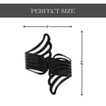 thumbnail image 4 of Evideco French Home Goods Curtain Holdbacks Set of 2 Metal Wings Curtain Tiebacks – Elegant and Durable Design – Black, 4 of 7