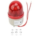 thumbnail image 1 of 220VAC Strobe Signal Light Bolt Fixed Red LED Warning Lights 75mm Diameter, 1 of 10