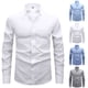 thumbnail image 3 of Ceisia Men Casual Fashion Denim Lapel Button Gift Long Sleeve Pocket Shirt Jacket, 3 of 6