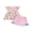 Pink-Apple, variant on RUINIXCW Kids Toddler Baby Girl Back to School Outfit Kids Summer Kindergarten Outfits Little Girls First Day of School Outfit Pencil Apple Flying Sleeve Babydoll Shirt Tops and Bow Ruffle Shorts Set
