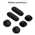 thumbnail image 2 of Cable Cord Wire Organizer Silicone USB Cable Winder Management Clips Self Adhesive for Mouse Keyboard Headset For iPhone Huawei, 2 of 6