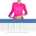 thumbnail image 3 of Top ajustado con cuello redondo para mujer, camiseta sencilla ajustada, traje informal de estilo informal, 3 of 6