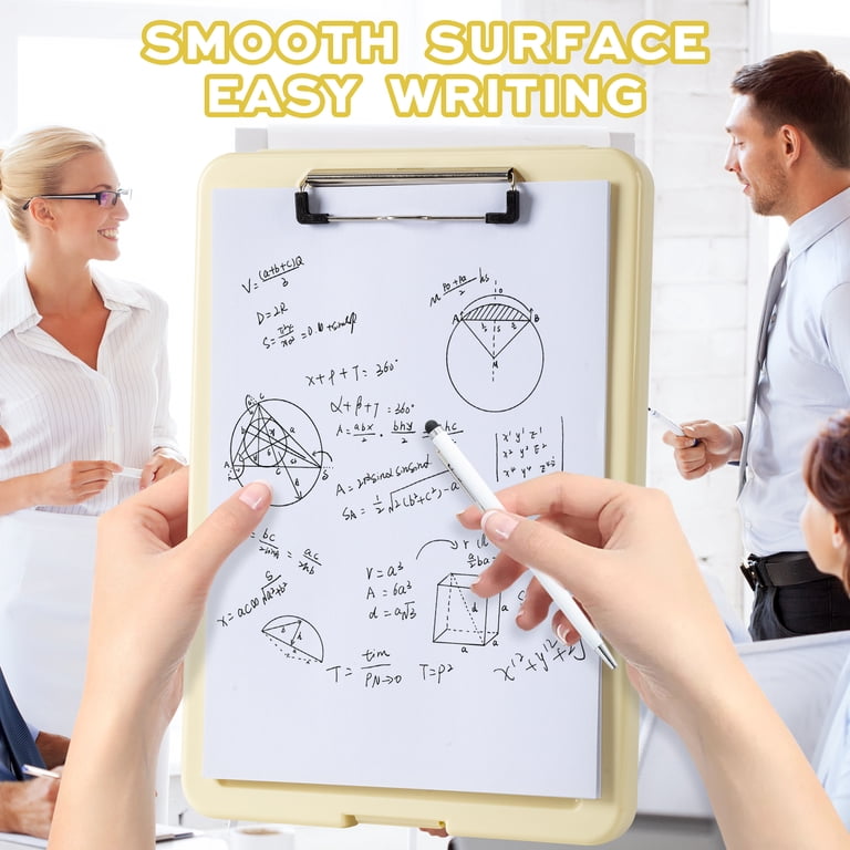 Deli Storage Clipboard with Pen Holder, Yellow photo 4