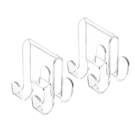 Tizuqe Clear Towel Hanger Acrylic Bathrobe Attachments Space Saving Shower Door Hook
