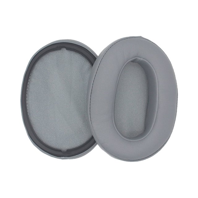 sweethay Almohadillas para los oídos, accesorios de cancelación de ruido de cuero, cojines elipses, piezas de reparación de la cubierta, repuesto de Relojes inteligentes Gris