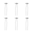 thumbnail image 1 of MasteelfCA 6pcs Snowflake Design Hairpin Rhinestone Headdress Stylish Hair Accessories, 1 of 8