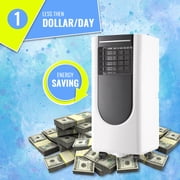 TACOOL 8000BTU ASHRAE Portable Air Conditioner with Window Kit Remote, 3 In 1 Ac Units Covers up to 250Sq.ft, Timer