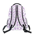 thumbnail image 5 of Pink Hearts Stylish Large Backpack 15L Self-Standing Durable Twill for School, Office and Travel Use, 5 of 9