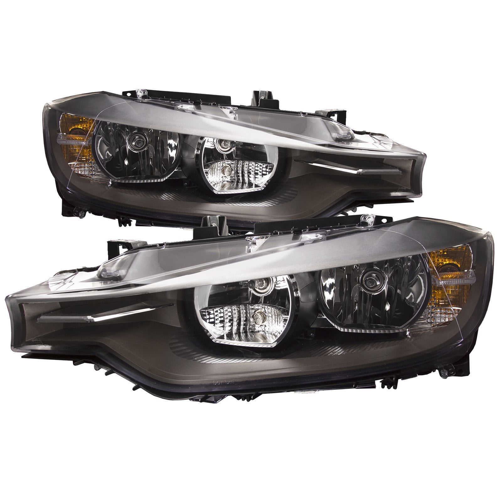 HEADLIGHTSDEPOT Chrome Housing Halogen Headlight Compatible with Ford Taurus 2000-2007 Includes Left Driver and Right Passenger Side Headlamps