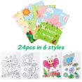 thumbnail image 2 of Libros para colorear WATINC Spring para niños, 24 unidades con 6 fundas, 2 of 6