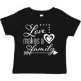 thumbnail image 3 of Inktastic Love Makes a Family- Hearts and Arrow Boys or Girls Toddler T-Shirt, 3 of 5