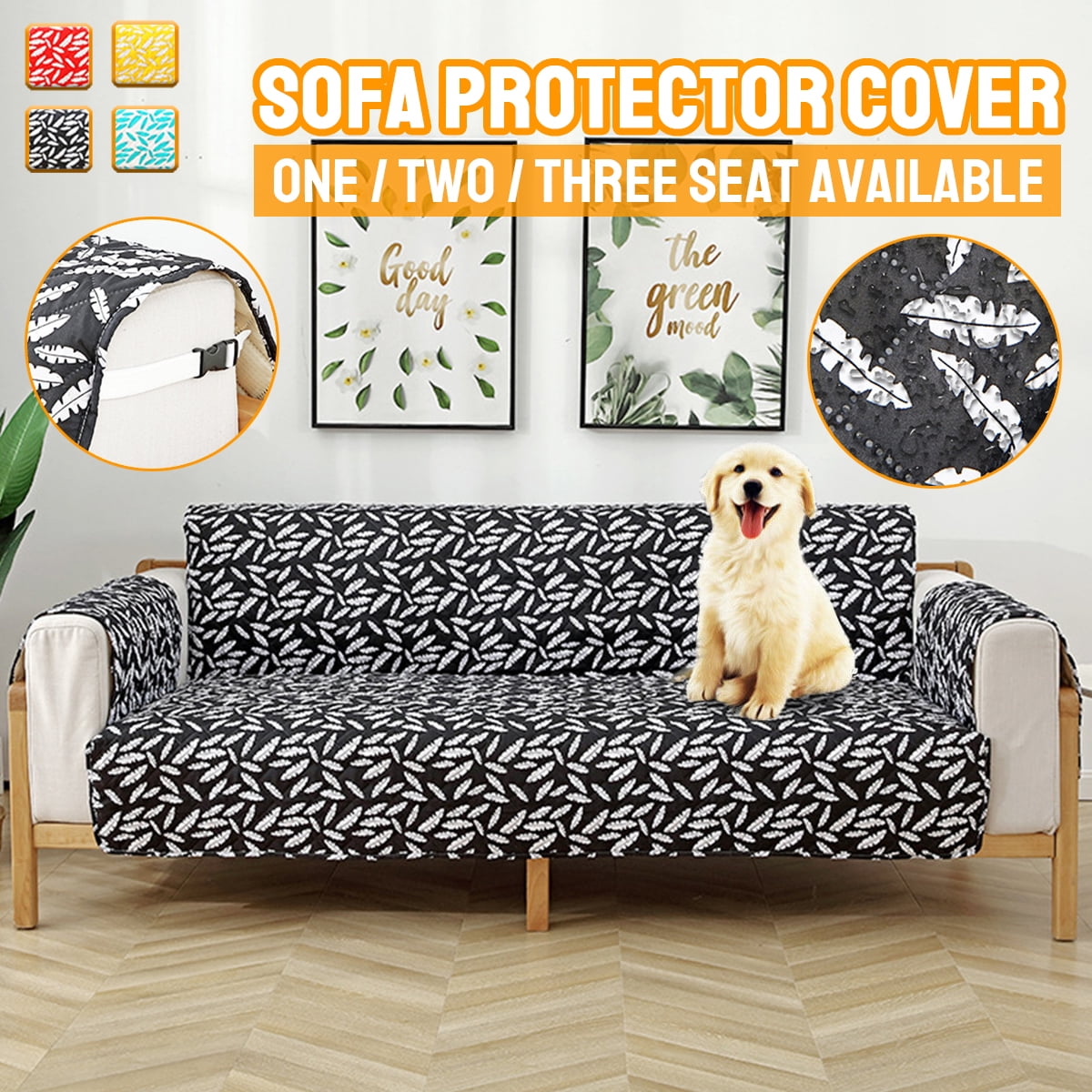 Waterproof Sofa Cover Chair Couch Slipcover Pet Dog Kids Mat Furniture Protector 
