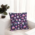 thumbnail image 6 of Honeii Skull mushroom space Print Throw Pillow, Square Decorative Pillow Forms Soft Fluffy Plump Pillow Decorative Pillow Inserts,Couch Pillows-16"x16", 6 of 7