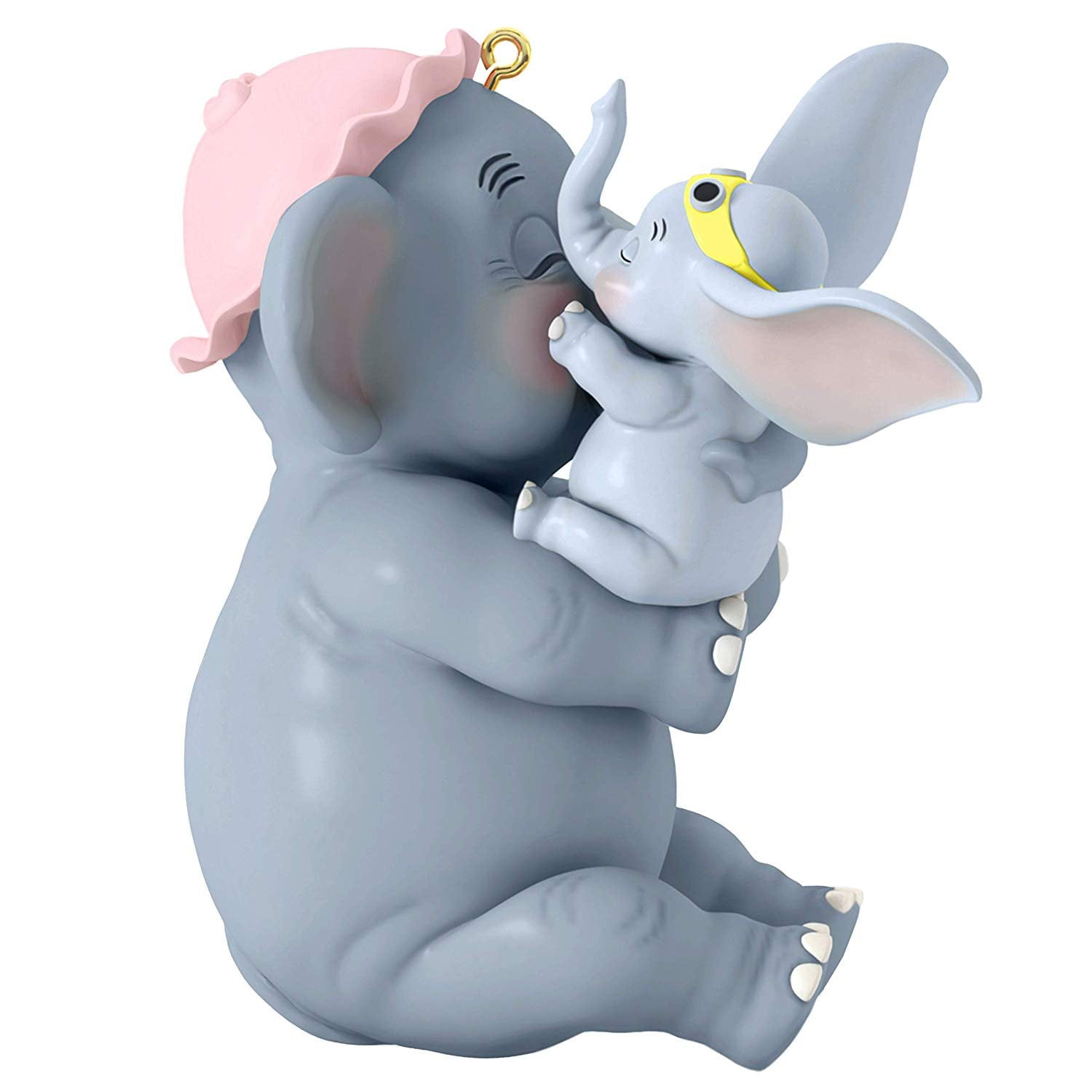 DISNEY BABY DUMBO SANTA PLEASE STOP HERE WOODEN PLAQUE WITH SILVER RIBBON 18CM 