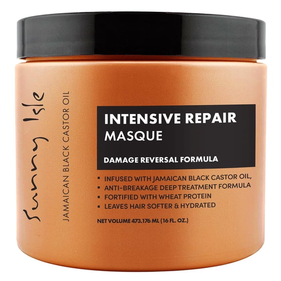 Sunny Isle Jamaican Black Castor Oil Intensive Repair Masque, 16 Oz..