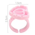 thumbnail image 3 of AILEISHI-Anillo de pegamento desechable para extensión de pestañas, recipiente para pigmento de tatuaje, proveedor de herramientas, venta al por mayor, 100 unids/lote por bolsa, 3 of 4