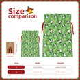 thumbnail image 3 of Xecao Cartoon Panda And Leaf 1 Print Burlap Gift Bags with Drawstring and Gift Tags, Gift Bags, Burlap Bags, Jute Bags for Party, Christmas, DIY Craft Bags-Medium, 3 of 9