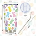 thumbnail image 2 of Easter Tumbler with Lid and Straw Easter Egg Bunny Stainless Steel Cup Colorful Rabbit Pastel Tumbler Cup Travel Coffee Mug for Easter Spring Decor Gift Supplies, 2 of 6