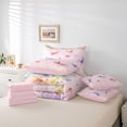 thumbnail image 6 of jejeloiu Colorful Cute Butterflies 7-Piece Twin Bedding Sets,Kawaii Rainbow Flowers Bedding Comforter Set For Girls Kids Reversible, 6 of 8