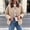 Khaki, variant on Quilted Barn Jacket for Women Lightweight Corduroy Collar Button Front Puffer Jacket Fall Winter Casual Outerwear with Pockets Khaki S