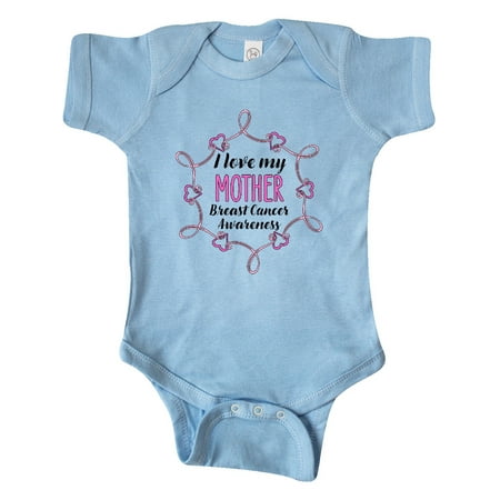 

Inktastic I Love My Mother- Breast Cancer Awareness Gift Baby Boy or Baby Girl Bodysuit