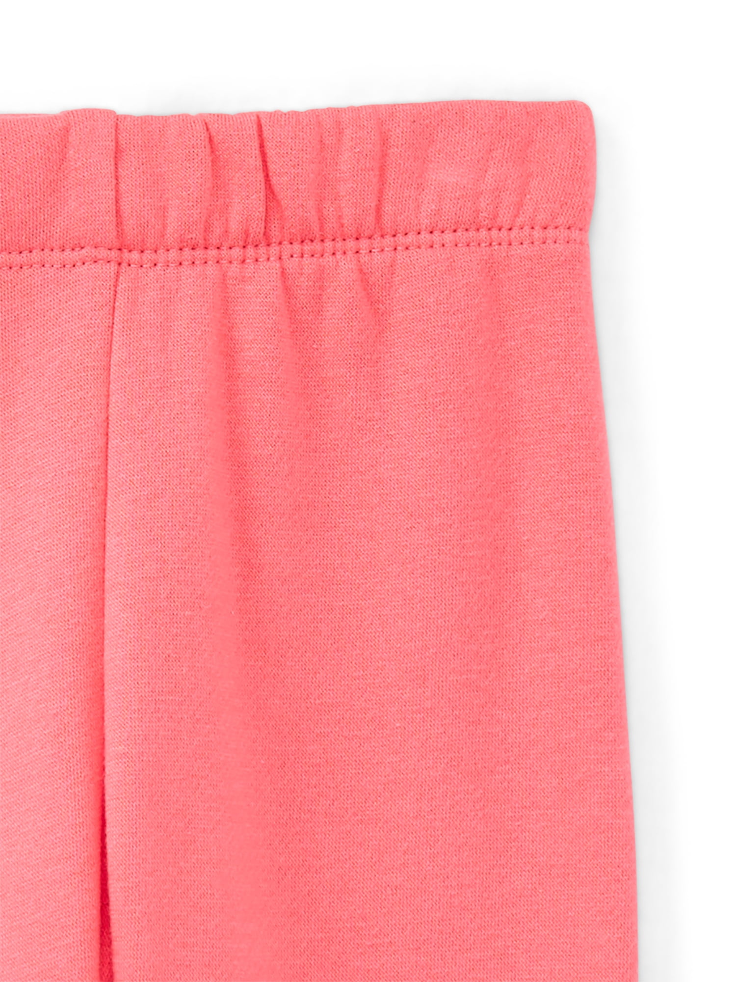 Wonder Nation Baby Girl Fleece Top & Pant, 2-piece Outfit Set, Sizes 6-24 Months