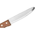 thumbnail image 5 of Soro Essentials- Set of 12 Stainless Steel Giant Steak Knife Rounded Tip and Wooden Handle- Riveted and Serrated Edge Steak Knife Set Sharp Blade for Restaurant Kitchen Tableware Camping, 5 of 5
