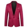 thumbnail image 4 of guisaled Men's Suit Jackets Slim Fit Sport Coats Lightweight Party Jackets Business Casual One Button Notched Lapel Tuxedo Suits Sales, 4 of 5