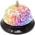 thumbnail image 1 of 3.3inch Call Bell Customer Service Bell Game Bell Pet Training Bell (Green Flower) (C), 1 of 6