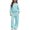 Light Blue, variant on BXJX Girls Fall Outfit Sets, Long Sleeve Fleece‑Lined 2 Piece Hoodies and Sweatpants Kids Clothing Sets Size 5 White