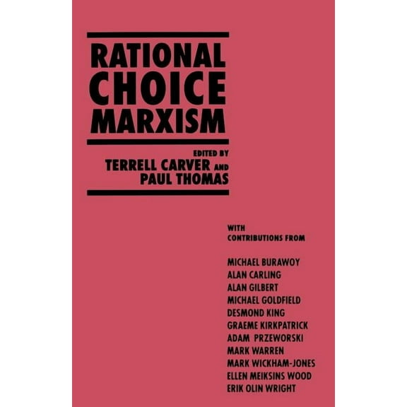 Rational Choice Marxism, (Paperback)
