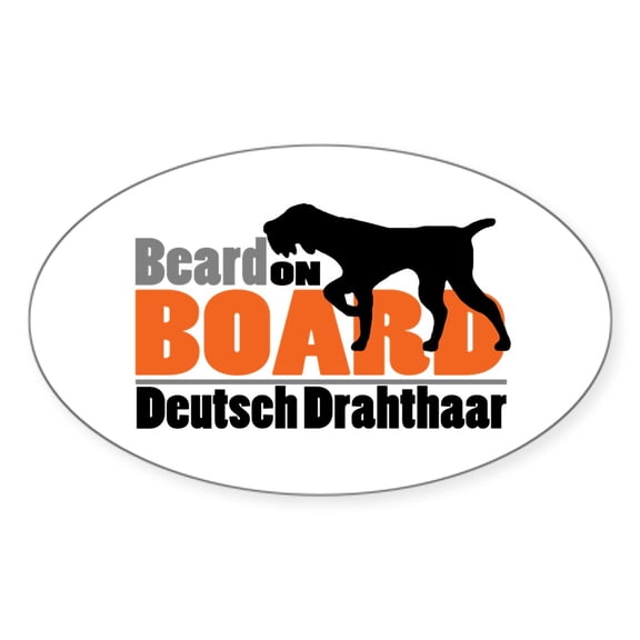 CafePress - Beard On Board DD - Sticker (Oval)