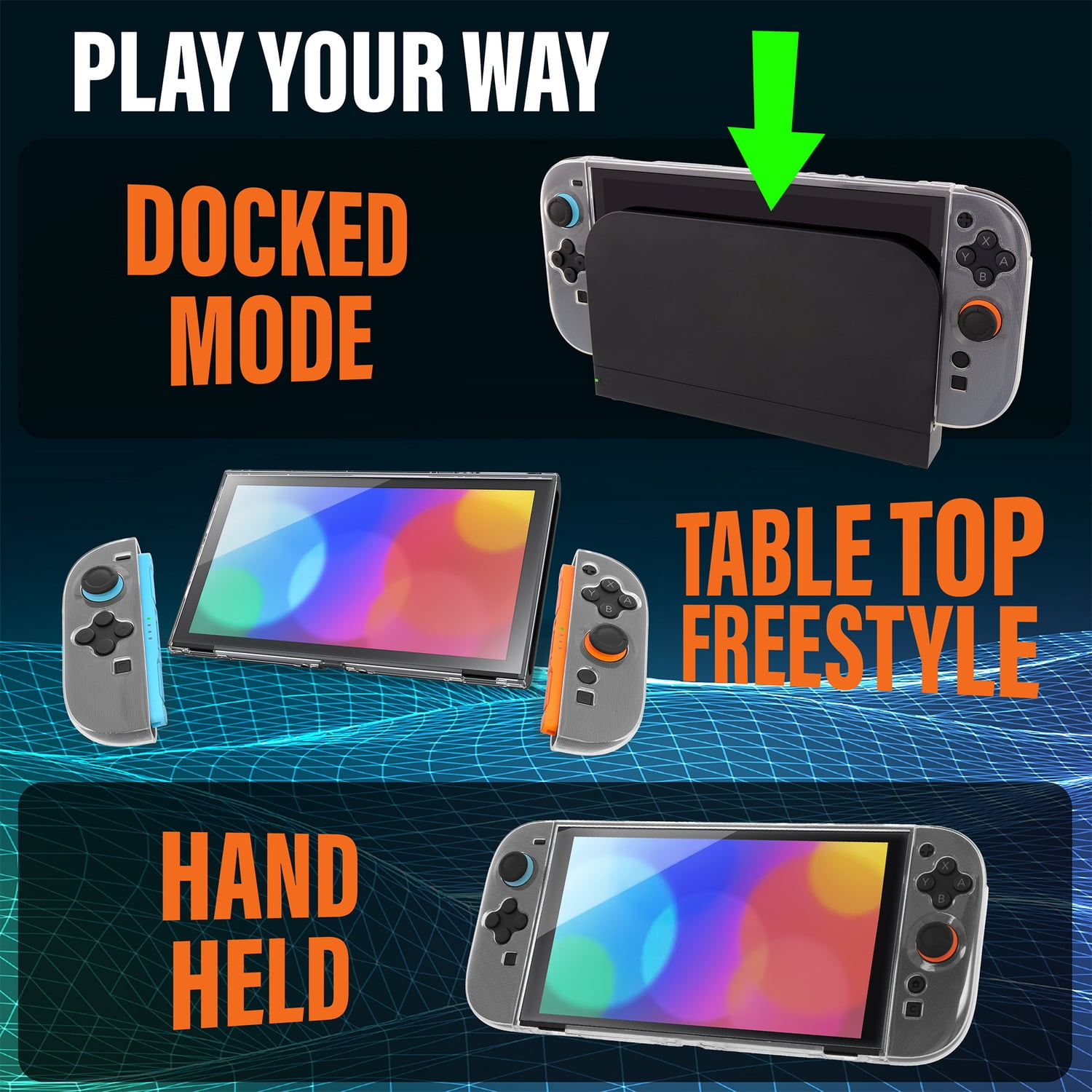 Nyko Thin Case for Nintendo Switch 2, Clear, 87402