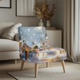 thumbnail image 3 of HELLHERO Winter Snowman Armless Accent Chair Protector, Dustproof Anti Scratch Armless Accent Chair Cover Protector for Banquets Hotel, 3 of 8