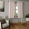 thumbnail image 2 of Ambesonne Cartoon Grommet Curtain, Stars and Clouds Pattern, 50" x 54", Sepia White Blush, 2 of 6