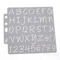 WEUVEB 6Pcs White Precision Lettering Stencils for Christmas Painting Crafts