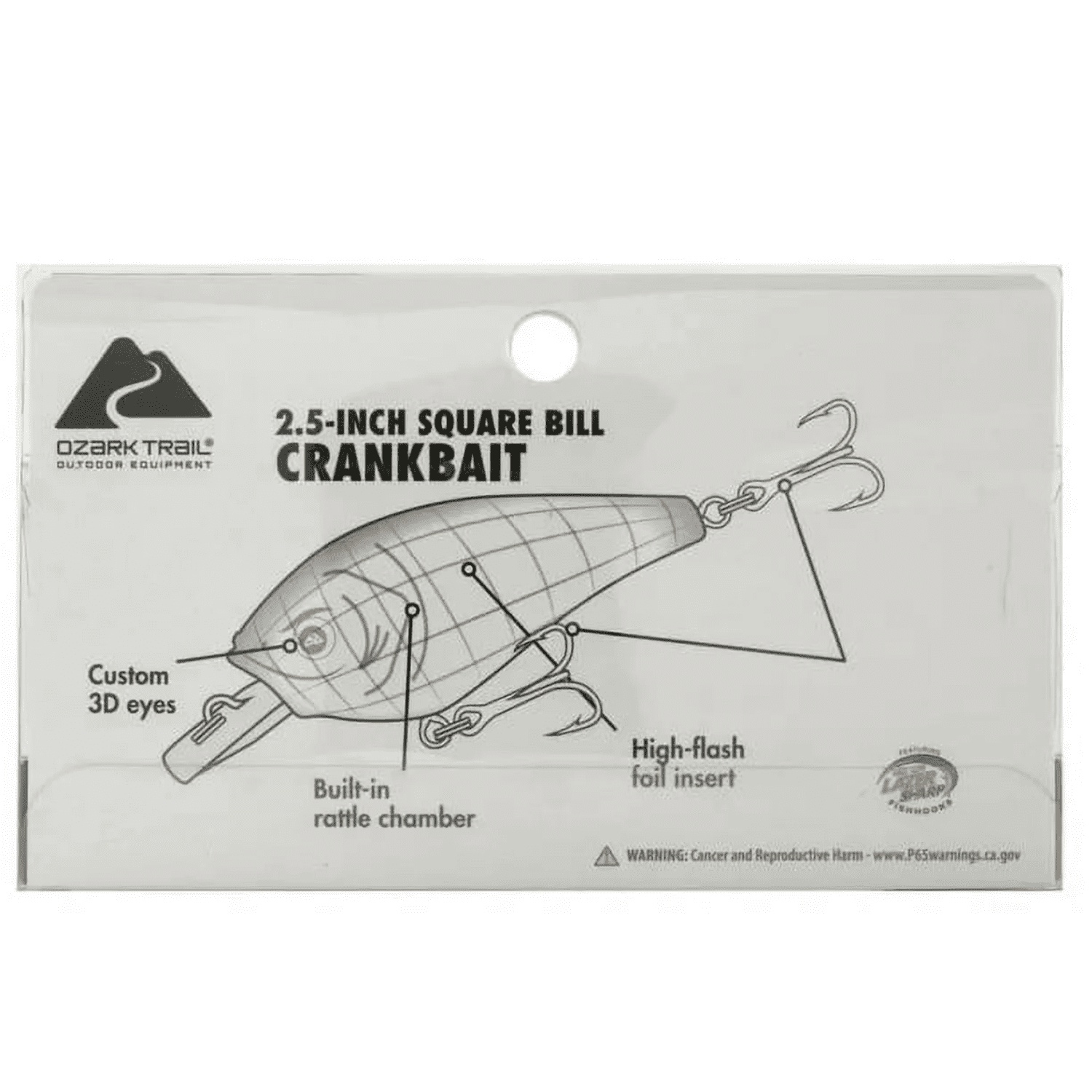 Ozark Trail Square Bill Crankbait Fishing Lure Sexy Shad