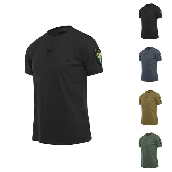 Mens Workout Shirts Quick Drying Moisture Wicking Slim Fit Stretch Lightweight Tshirt Athletic Running Shirts for Men
