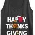 thumbnail image 3 of Peanuts - Happy Thanksgiving Icons - Women's Racerback Tank Top, 3 of 6