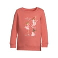thumbnail image 2 of Garanimals Toddler Girl Long Sleeve Graphic Fleece Sweatshirt, Sizes 2T-5T, 2 of 6