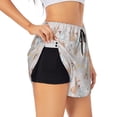 thumbnail image 2 of Disketp Animals In Tribe Print Women's Shorts Workout Shorts for Athletic Gym Running Shorts with Phone Pockets Small, 2 of 8
