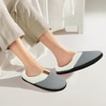 thumbnail image 7 of Homieway Women's Slippers, Memory Foam House Slippers, Soft Warm House Shoes for Women and Men, Gray, 7 of 7