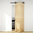 thumbnail image 2 of 6/6.6 Foot Double Folding Sliding Door Kit, 2 Door Sliding Door Hardware Kit System [Hardware Kit Only, No Door] ,Easy Install, 2 of 6